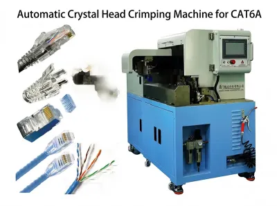 Automatisk krystallhode crimpemaskin med PLC-styring WPM-CAT6A