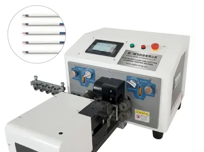 Automatisk flat dobbellags kabelklippe-, strippe- og vridningsmaskin WPM-320