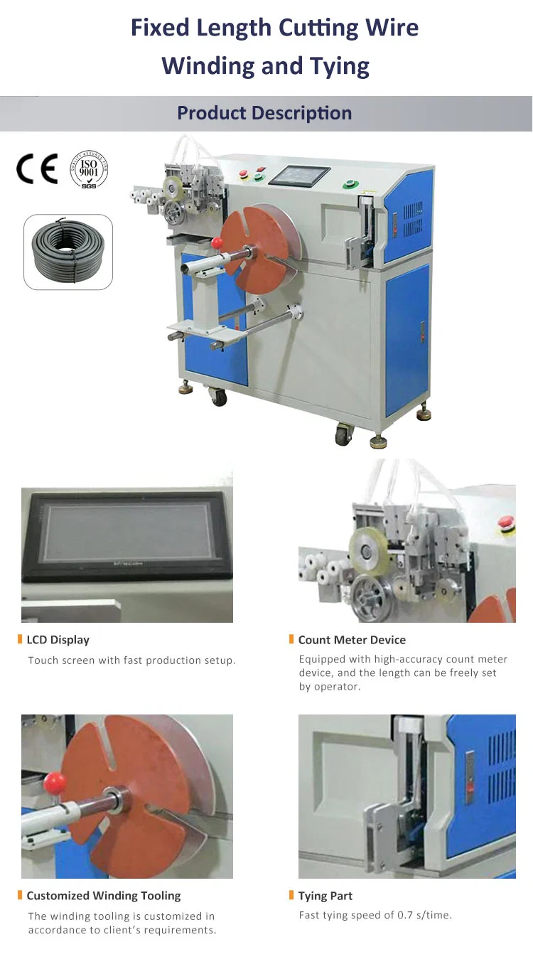 Fast lengde kabelkutte- og bindingsmaskin