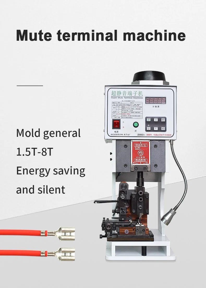 Klemmemaskin for kabelterminal, klemmemaskin, U-formet klemmemaskin for klemmeklemmer for trådterminaler