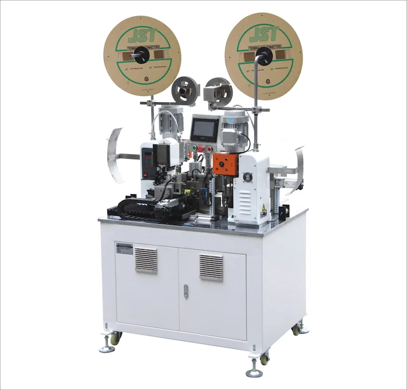 Flat Cable Crimping Machine, Ribbon Cable Crimping Machine, Double Head Ribbon Cable Crimping Machine Flatkabel-crimpermaskin, flatkabel-crimpingmaskin, dobbelhode flatkabel-crimpemaskin
