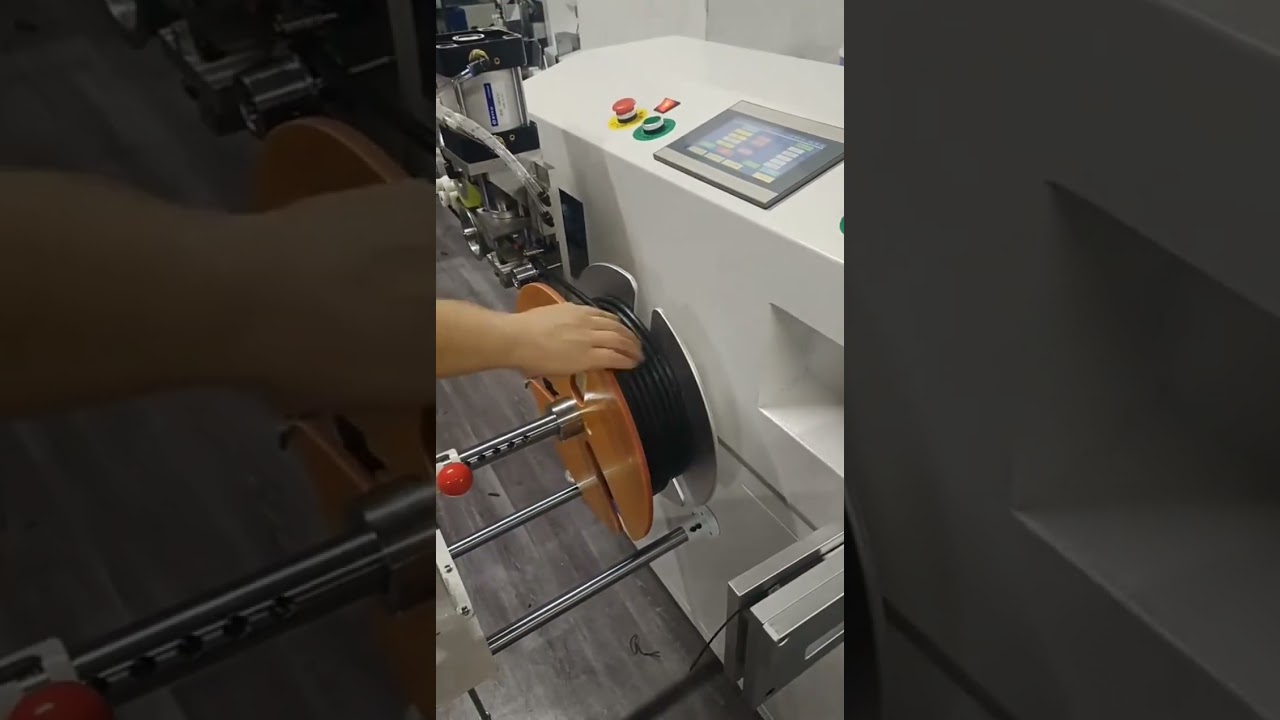 Automatisk meter telling, traversering, kutting, binding og spoling | Fabrikkautomasjon #maskin #fabrikk