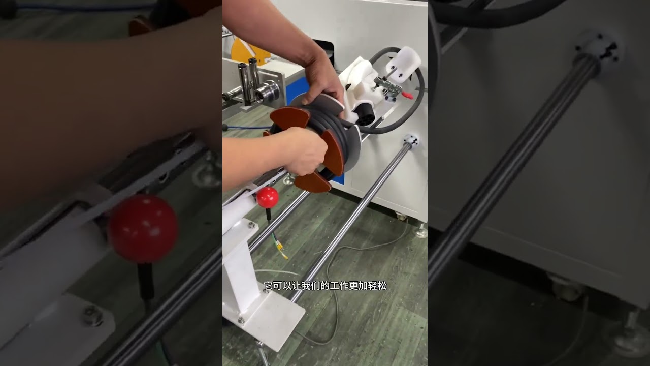 EV Charging Cable Traversing Winding Machine #machine #factory