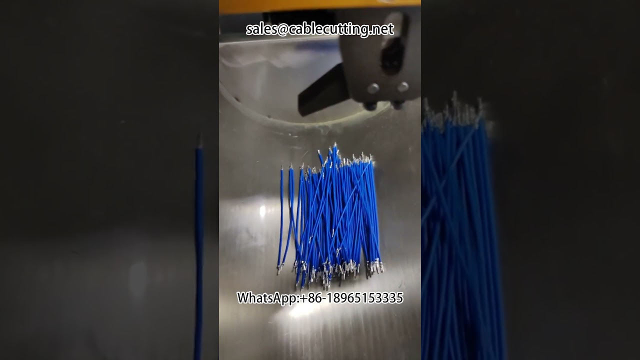 Automatic double head terminal machine #stripping machine #automotive wire harnesses