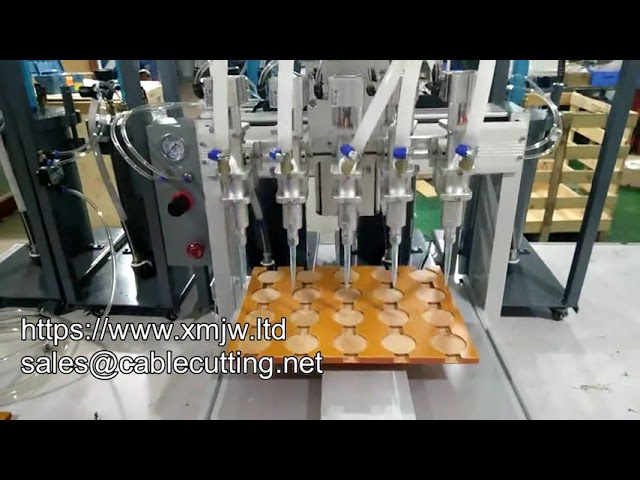 Høyhastighets 5L Trykkbøtte 5-Hoders Limdispenser | Multihodet Automatisk Limrobot