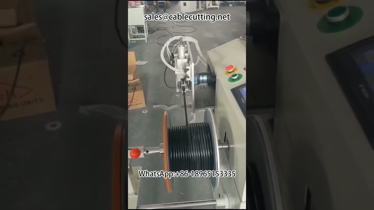 #wire and cable #metre counting row position cutting and winding integrated machine
