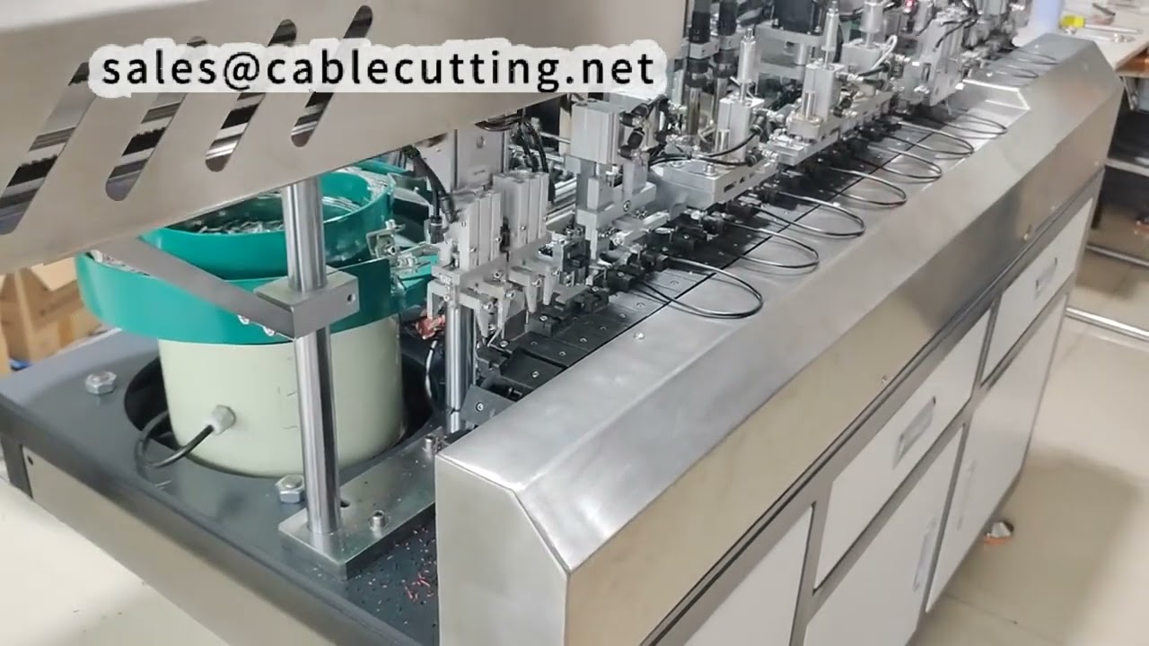 Automatisk loddemaskin for 2-kjerners datakabel – 1200-1300 stk/time, kompakt design