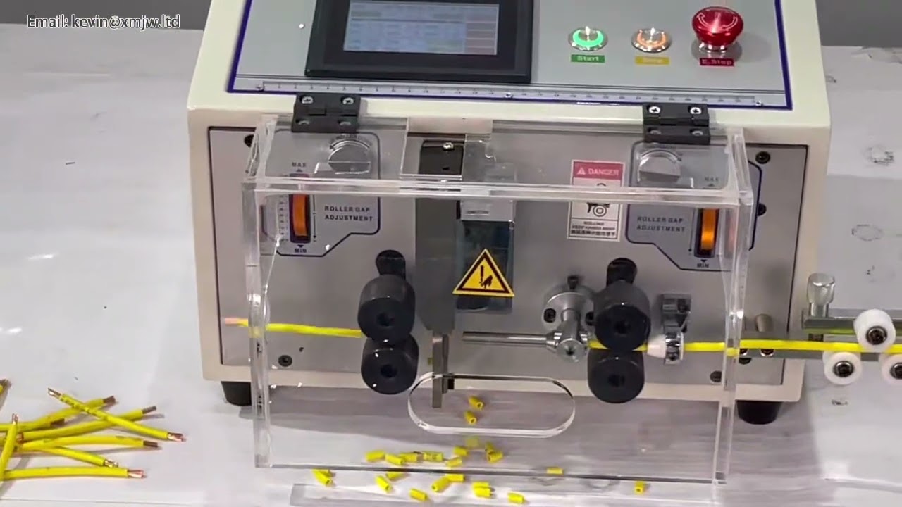 Oppdatert Berøringsskjerm SWT508E-S: Automatisk Trådavisolering, Kabelkutting og Krympemaskin
