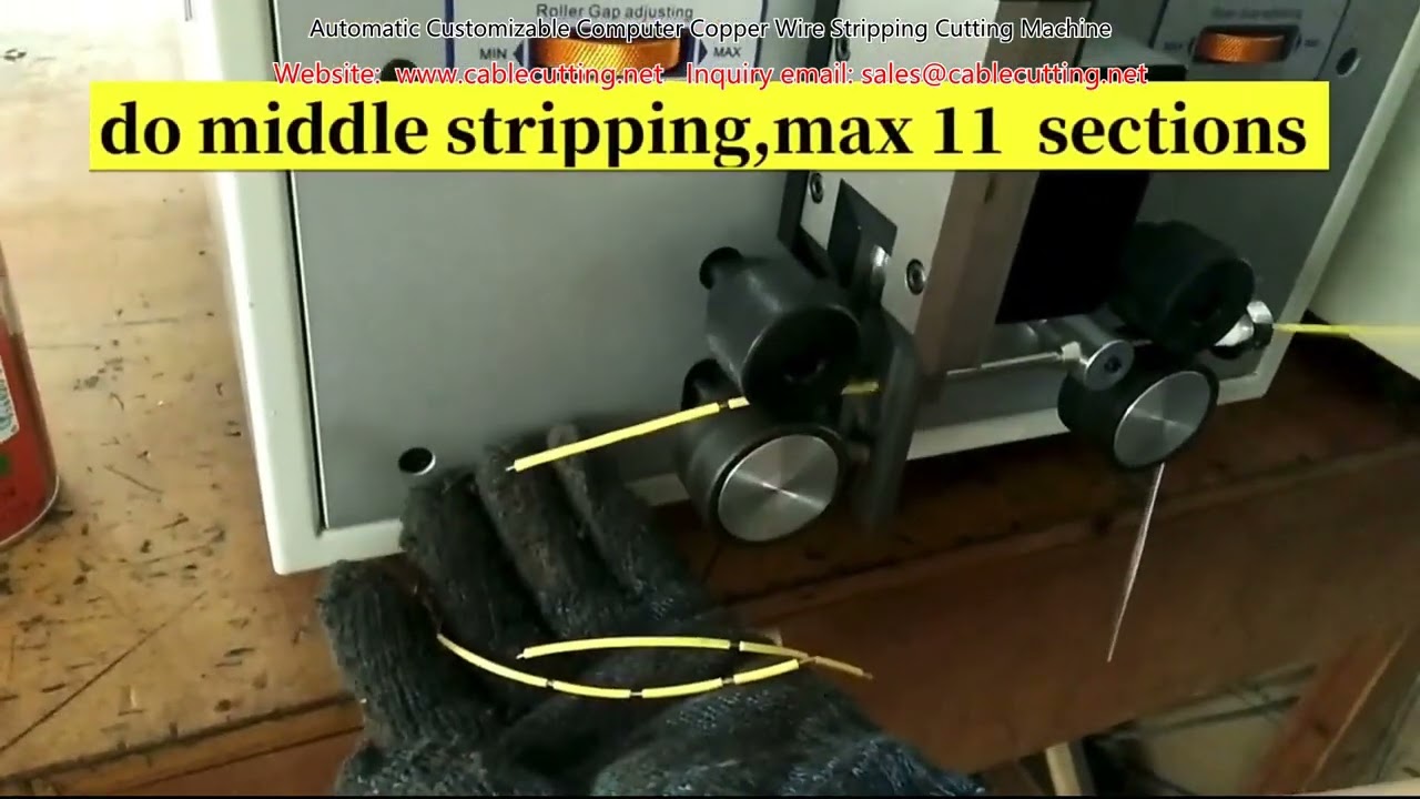 Automatic Customizable Computer Copper Wire Stripping Cutting Machine
