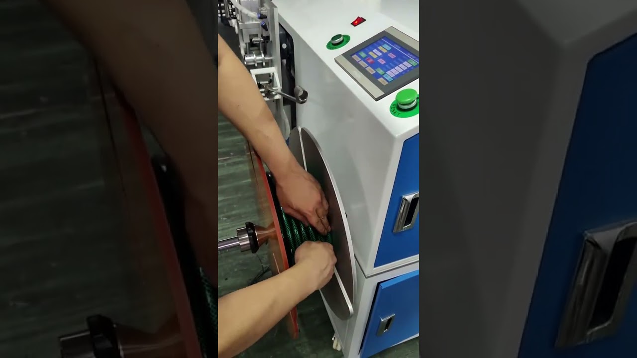 精确计量与整齐盘管：可调速度自动分拣的水管卷绕机 | 工厂自动化设备