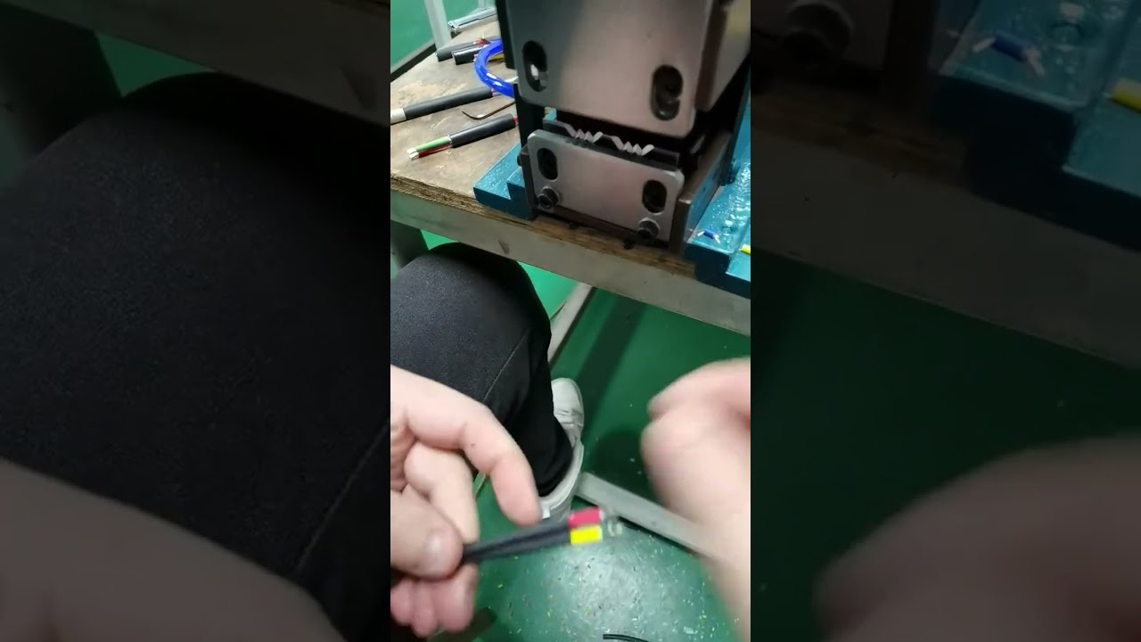 4F Pneumatic Stripping Machine Stripping Wire Skin Real Shot #factory #machine #tools