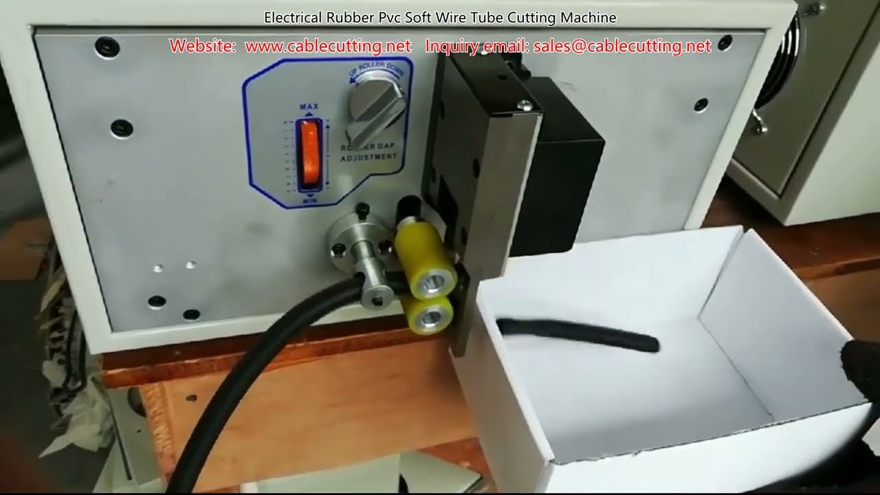 Electrical Rubber Pvc Soft Wire Tube Cutting Machine