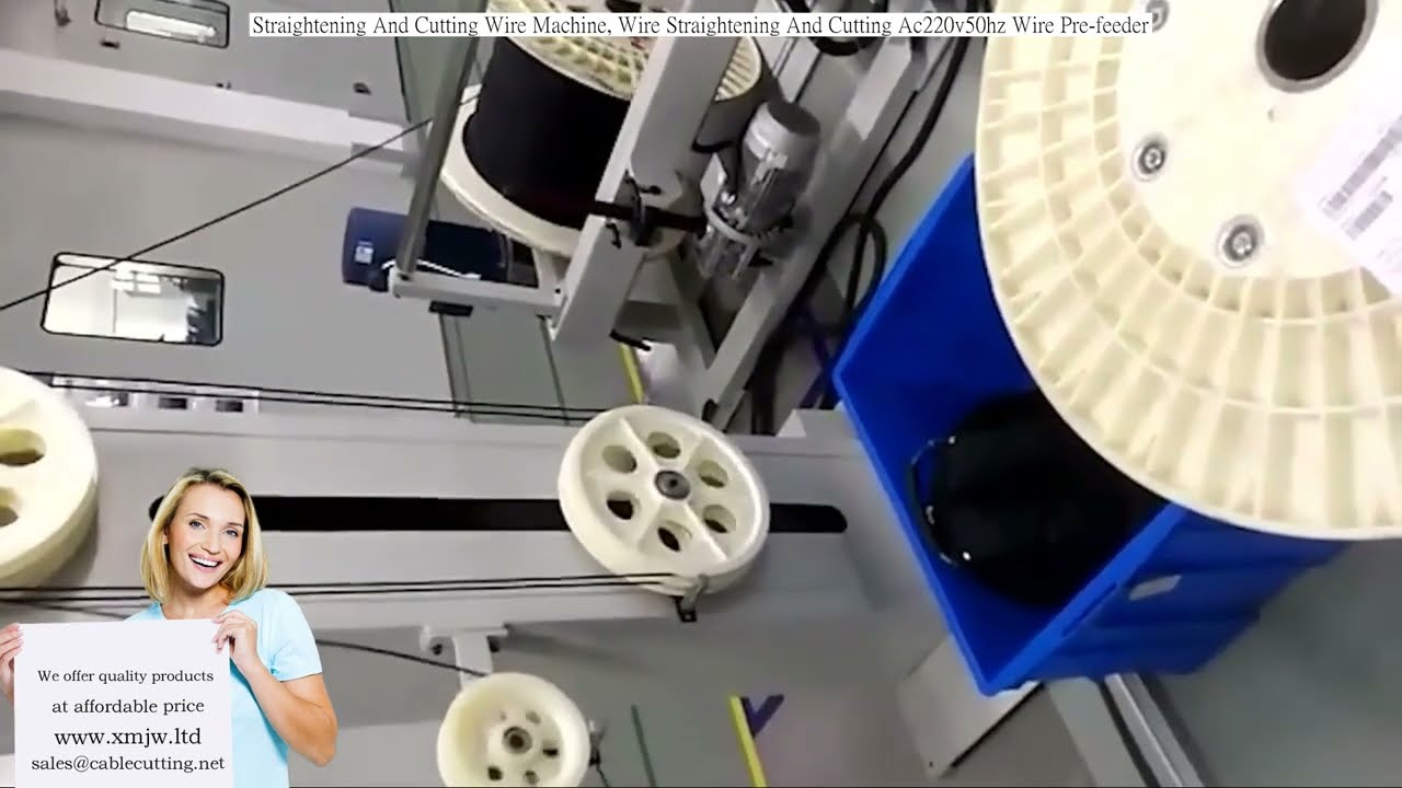 Straightening And Cutting Wire Machine, Wire Straightening And Cutting Ac220v/50hz Wire Pre feeder
