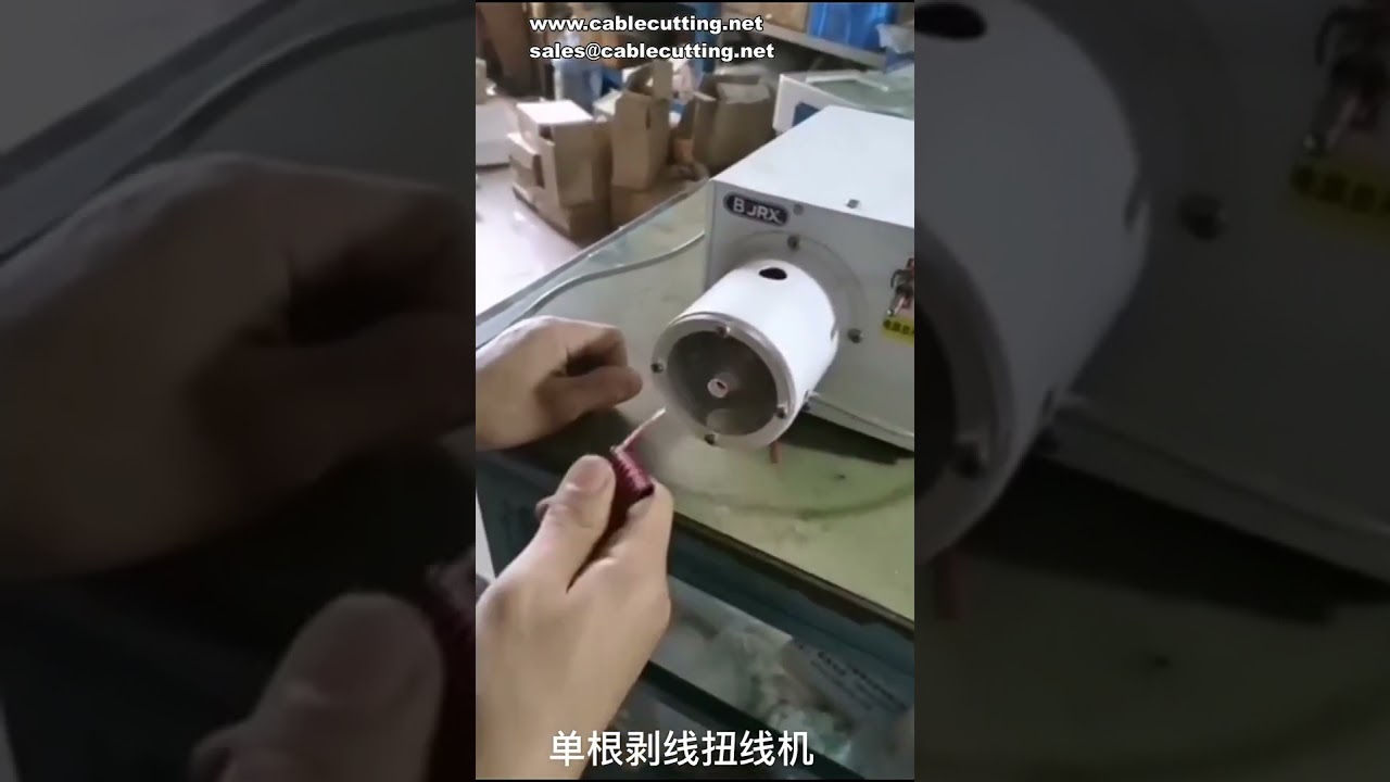 Gas electric peeling and twisting machine, cable twisting machine, rubber wire peeling and twisting